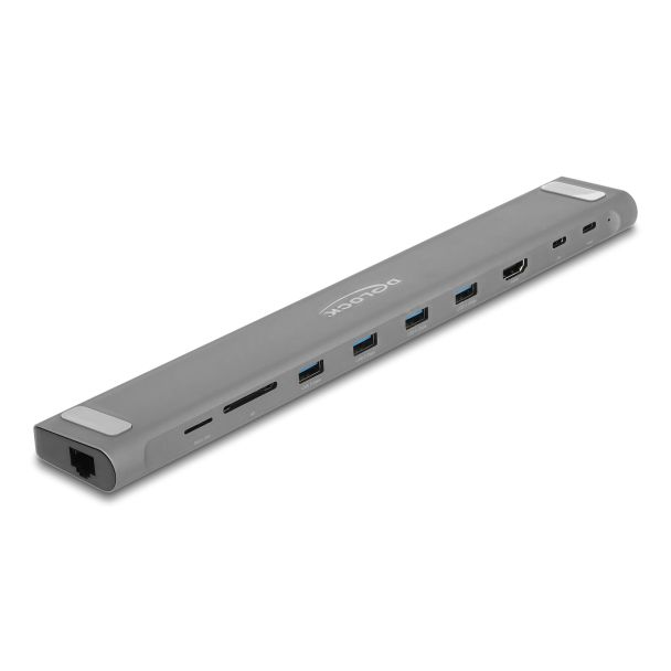 DeLOCK USB Type-C Slim Docking Station 4K - HDMI / USB 3.2 Gen 1 / LAN / SD / PD 3.0