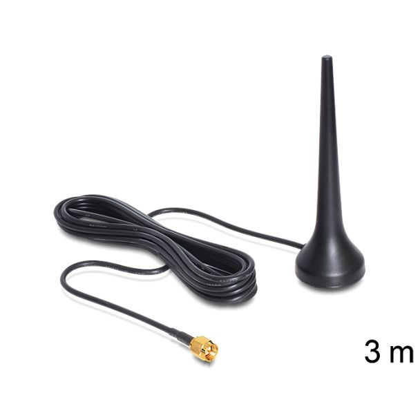 DeLOCK 88690 antenna di rete Antenna omnidirezionale RP-SMA 2 dBi