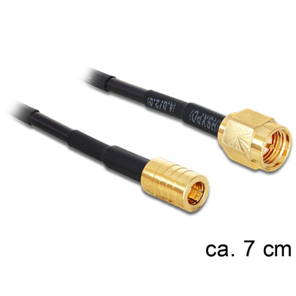 DeLOCK 88474 signal cable 0.07 m Gold, Black