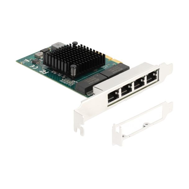 DeLOCK Scheda PCI Express x4 per 4 x RJ45 Gigabit LAN