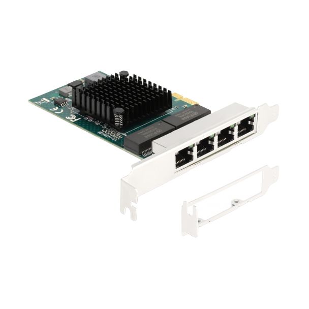 DeLOCK Scheda PCI Express x1 per 4 x RJ45 Gigabit LAN