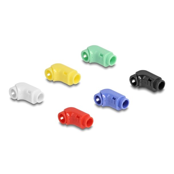 DeLOCK Cable Clips for Angling 12 pieces assorted colours