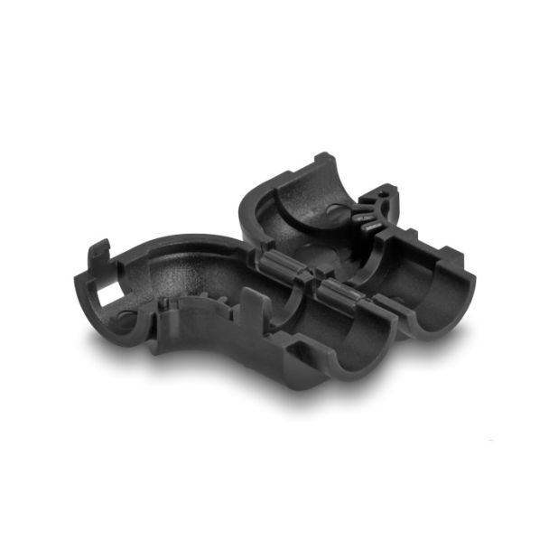 DeLOCK Cable Clips for Angling 8 pieces black