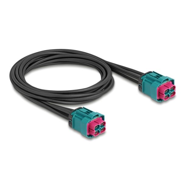 DeLOCK Cable HDMTD Z quad jack to HDMTD Z quad jack 1 m IP67 Protection Class