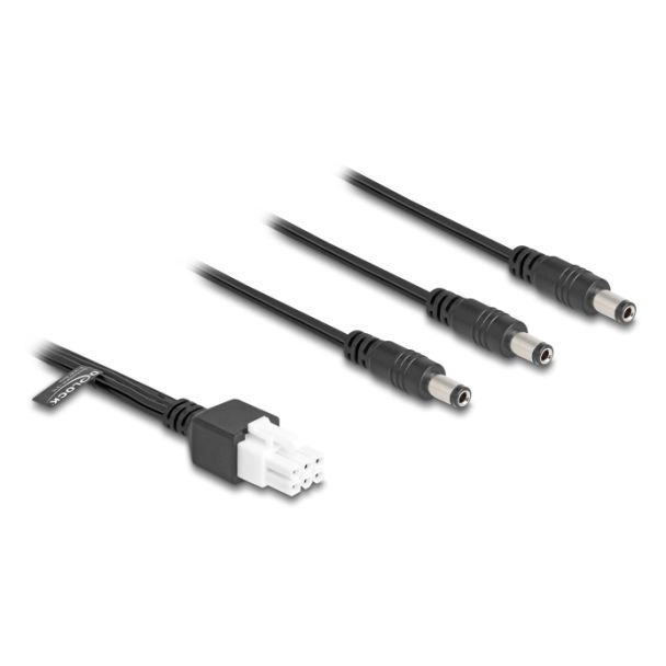 DeLOCK 90168 power cable Black 1 m 3 x DC