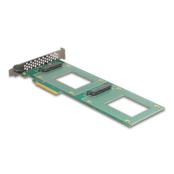 DeLOCK Scheda PCI Express 4.0 x8 a 2 x interno U.2 NVMe SFF-8639 - Biforcazione (LxP 236 x 87 mm)