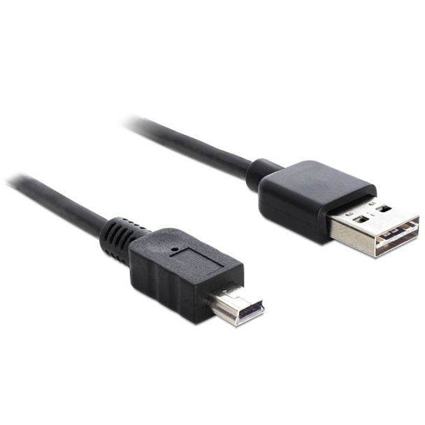 DeLOCK 1m USB 2.0 A - mini USB m/m USB cable USB A Mini-USB A Black