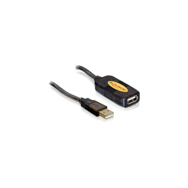 DeLOCK 82446 cavo USB USB 2.0 10 m USB A Nero