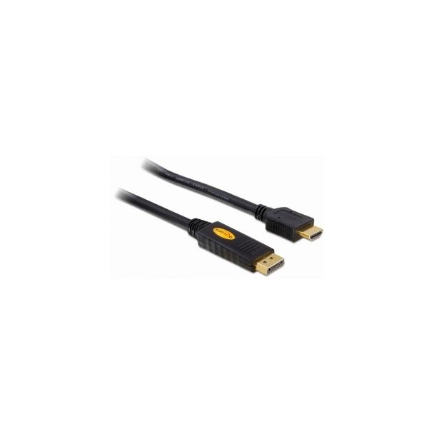 DeLOCK 82441 cavo e adattatore video 5 m Displayport HDMI Nero