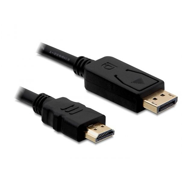 DeLOCK Displayport/HDMI, 1m Nero