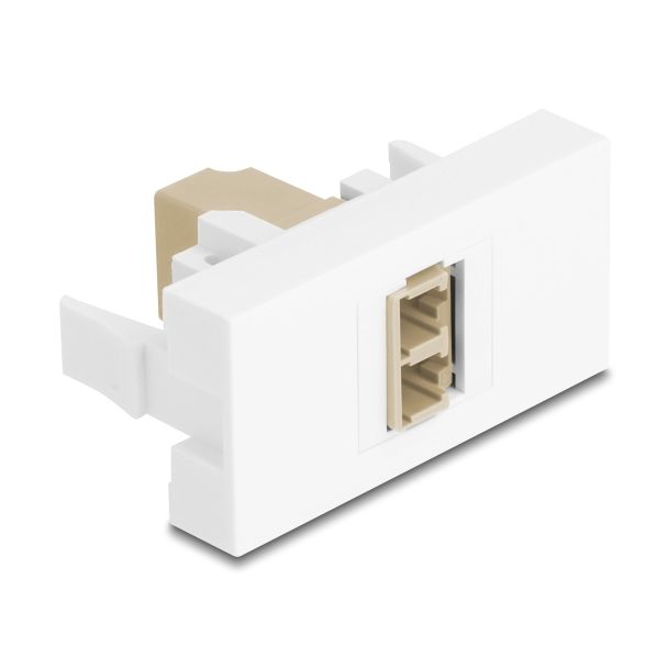 DeLOCK 90840 fibre optic adapter LC 1 pc(s) Beige, White