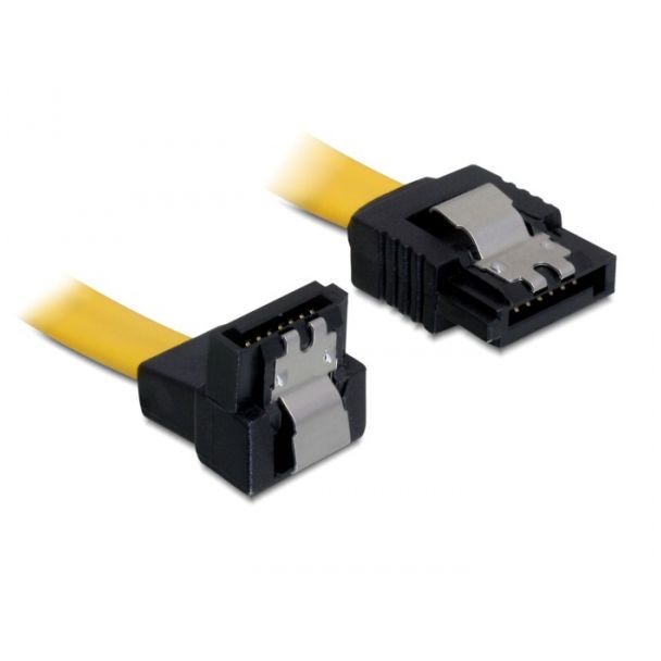 DeLOCK 0.5m SATA M/M cavo SATA 0,5 m Giallo