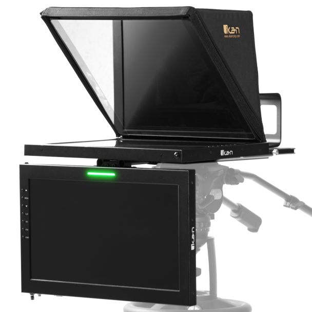 Ikan International PT4900S-TMW Professional 19" High Bright Teleprompter with 19" Talent Monitor Kit (3G-SDI)