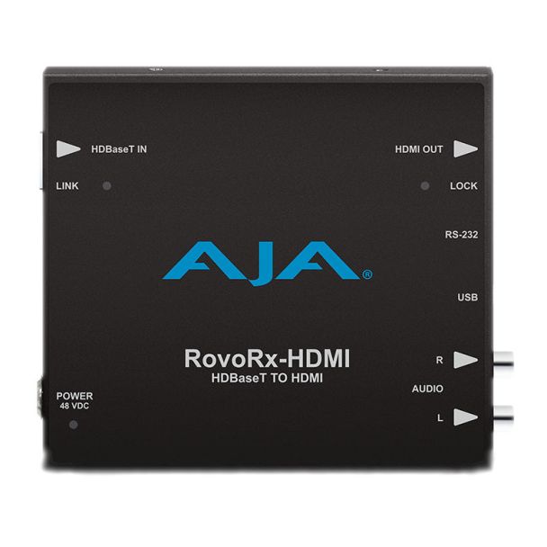 Aja Video Systems ROVORX-HDMI HDBaseT to HDMI (w/ PoH), also facilitates power/display/control/interface  to RovoCam