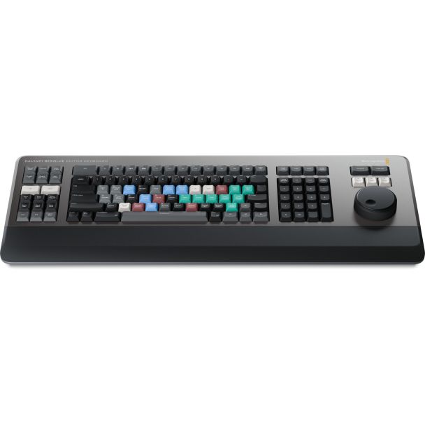 Blackmagic Design BMD-DV/RES/BBPNLMLEKB keyboard Office QWERTY Black, Grey