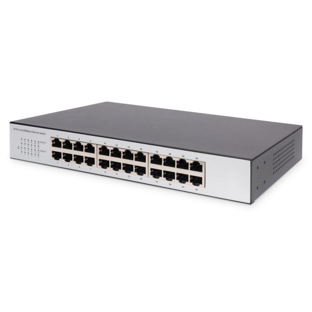 Digitus 24 Port Fast Ethernet Switch, Unmanaged