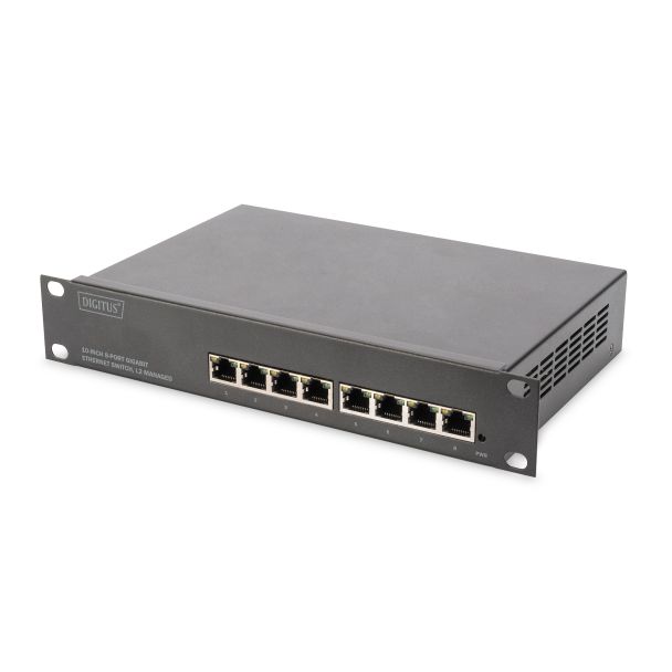 Digitus 8 Port Gigabit Switch, 10 Inch, Managed