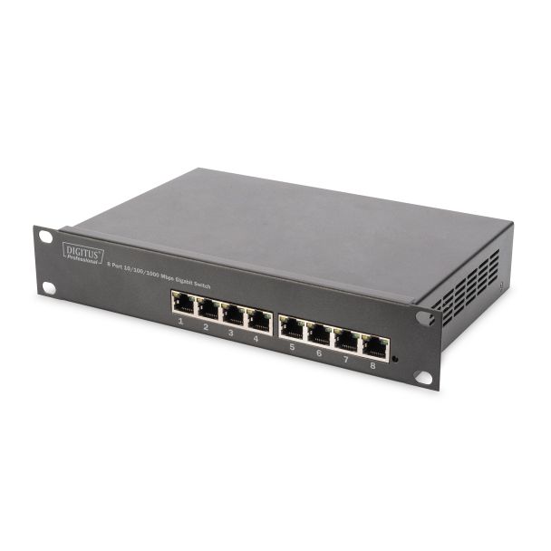 Digitus 8 Port Gigabit Switch, 10 Inch, Unmanaged