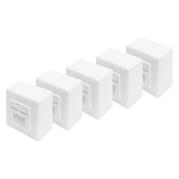 Digitus CAT 6, Class E, modular wall outlet, shielded