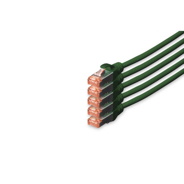 Digitus CAT 6 S/FTP patch cord, 5 units