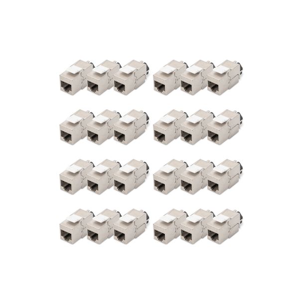 Digitus Cat. 6A keystone module, shielded with intelligent cable manager, set (24 pieces)