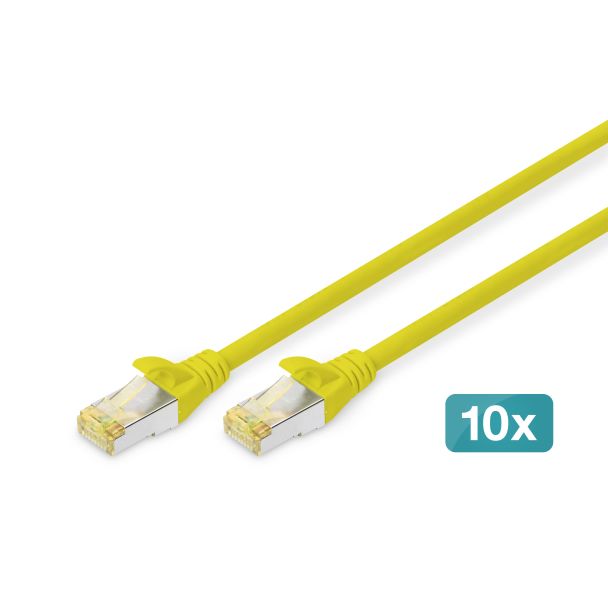 Digitus CAT 6A S/FTP patch cord, 10 pieces