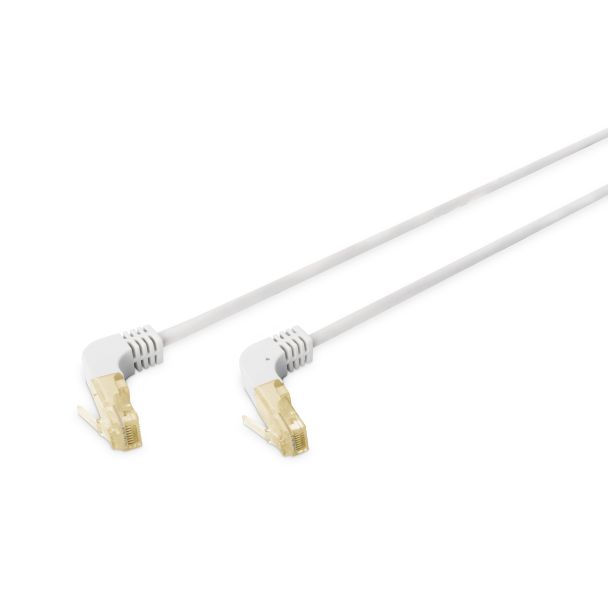 Digitus CAT 6A S/FTP patch cord, 90° angled plug