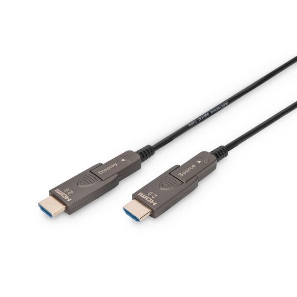 Digitus Cavo in fibra ottica ibrido 4K - HDMI AOC con 15m connettore rimovibile