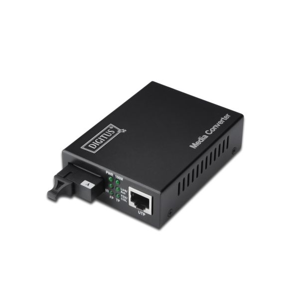 Digitus Convertitore multimediale Gigabit bidirezionale, RJ45 / SC