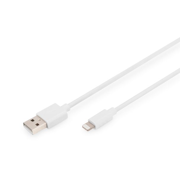 Digitus Da Lightning a cavo dati/di ricarica USB A, certificato MFI