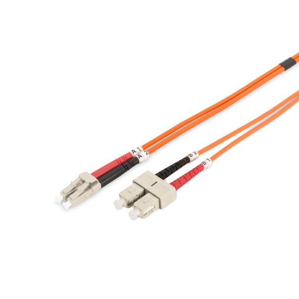 Digitus Fiber Optic Multimode Patch Cord, LC / SC