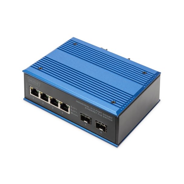 Digitus Industrial 4+2-Port Gigabit Ethernet PoE Switch