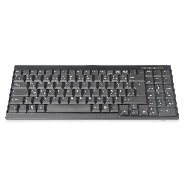 Digitus Keyboard Suitable for TFT Consoles, Turkish Layout