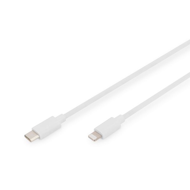 Digitus Lightning to USB-C data/charging cable, MFI-certified