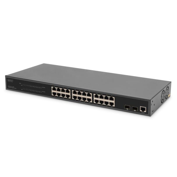 Digitus Switch Gigabit Ethernet PoE gestito L2 24 porte