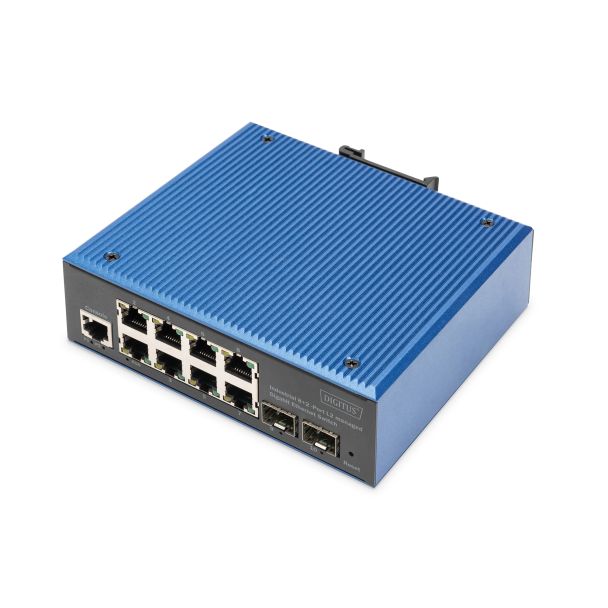 Digitus Switch industriale Gigabit Ethernet a 8+2 porte gestito L2