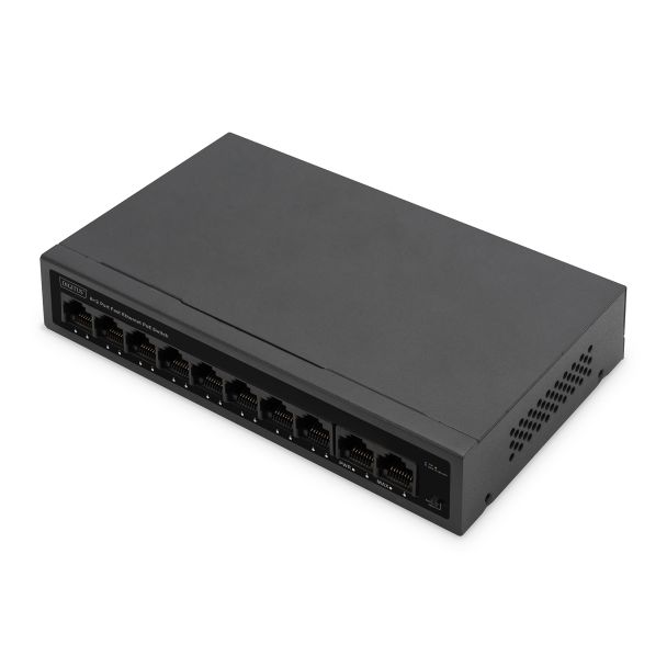 Digitus Switch PoE FE 8+2 porte