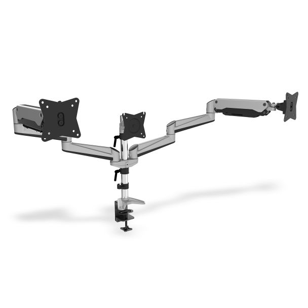 Digitus Universal Triple Monitor Table Mount with Gas Spring and clamp mount