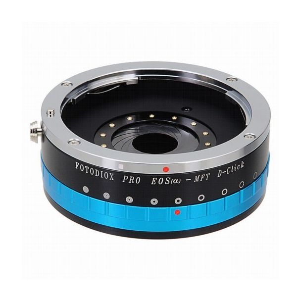 Fotodiox Pro Lens Mount Adapter EF to MFT with Built-in De-Clicked Aperture Iris