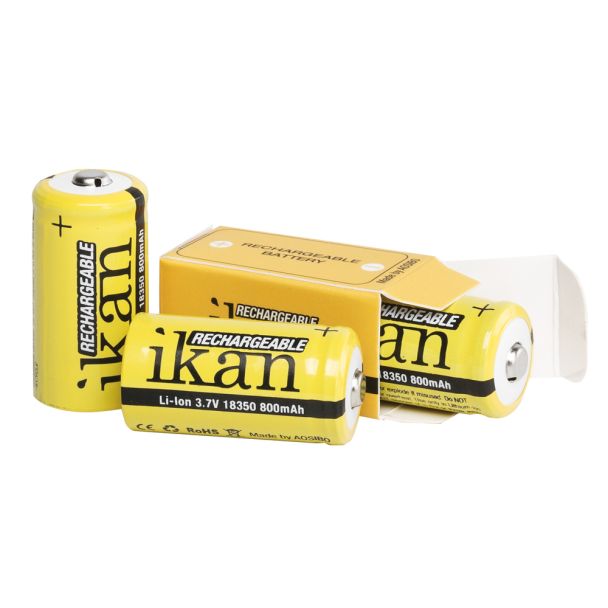 ikan 18350 Batteria ricaricabile Ioni di Litio