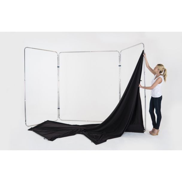 Lastolite LL LB7625 photo backdrop Fabric, Textile Monochromatic Black