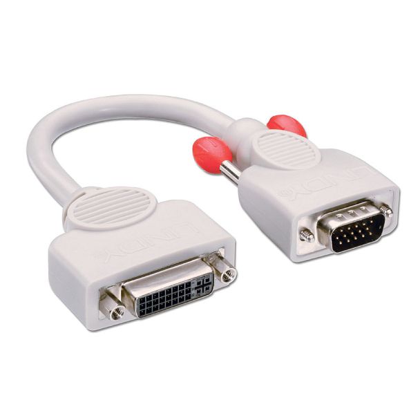 Lindy 0.2m DVI-I Female (Analogue) to VGA Male Adapter Cable