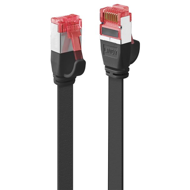 Lindy RJ45 Cat.6 U/FTP 10m networking cable Black Cat6 U/FTP (STP)