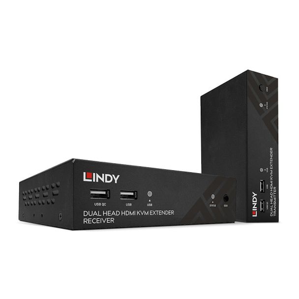 Lindy 100m Cat.6 Dual Head HDMI, USB and RS-232 Extender