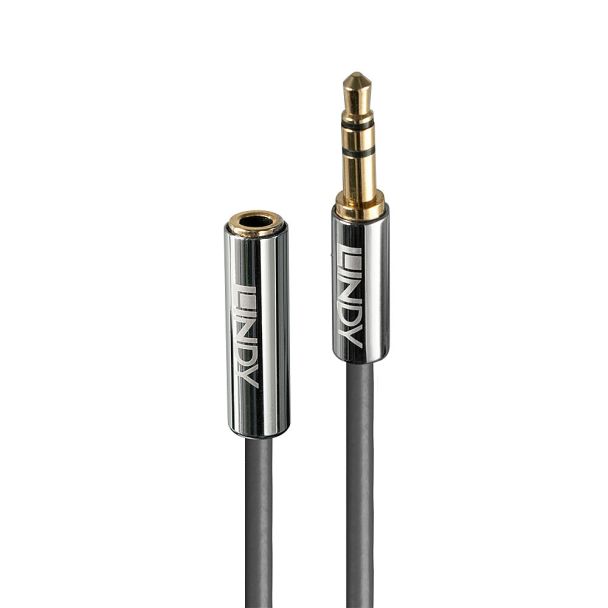 Lindy 10m 3.5mm Extension Audio Cable, Cromo Line