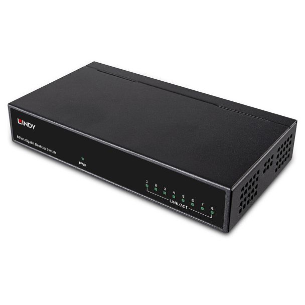 Lindy 25045 switch di rete Gestito Gigabit Ethernet (10/100/1000) Supporto Power over Ethernet (PoE) Argento