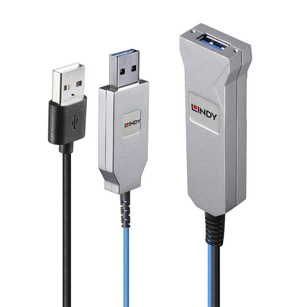 Lindy 30m Fibre Optic USB 3.0 Cable