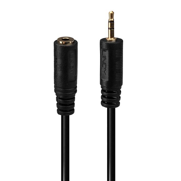 Lindy 35698 cavo audio 0,2 m 2.5mm 3.5mm Nero