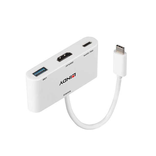 Lindy 43340 adattatore grafico USB 3840 x 2160 Pixel Bianco