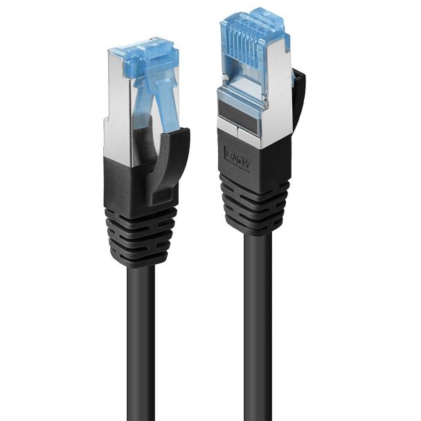 Lindy 1.5m CAT6a S/FTP LS0H Snagless Gigabit Network Cable, Black